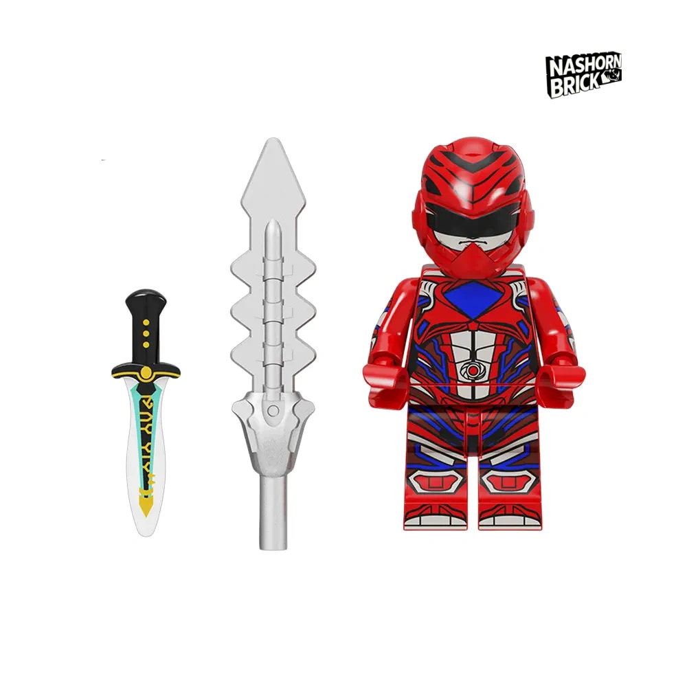 Red Ranger Minifigur - Super Sentai