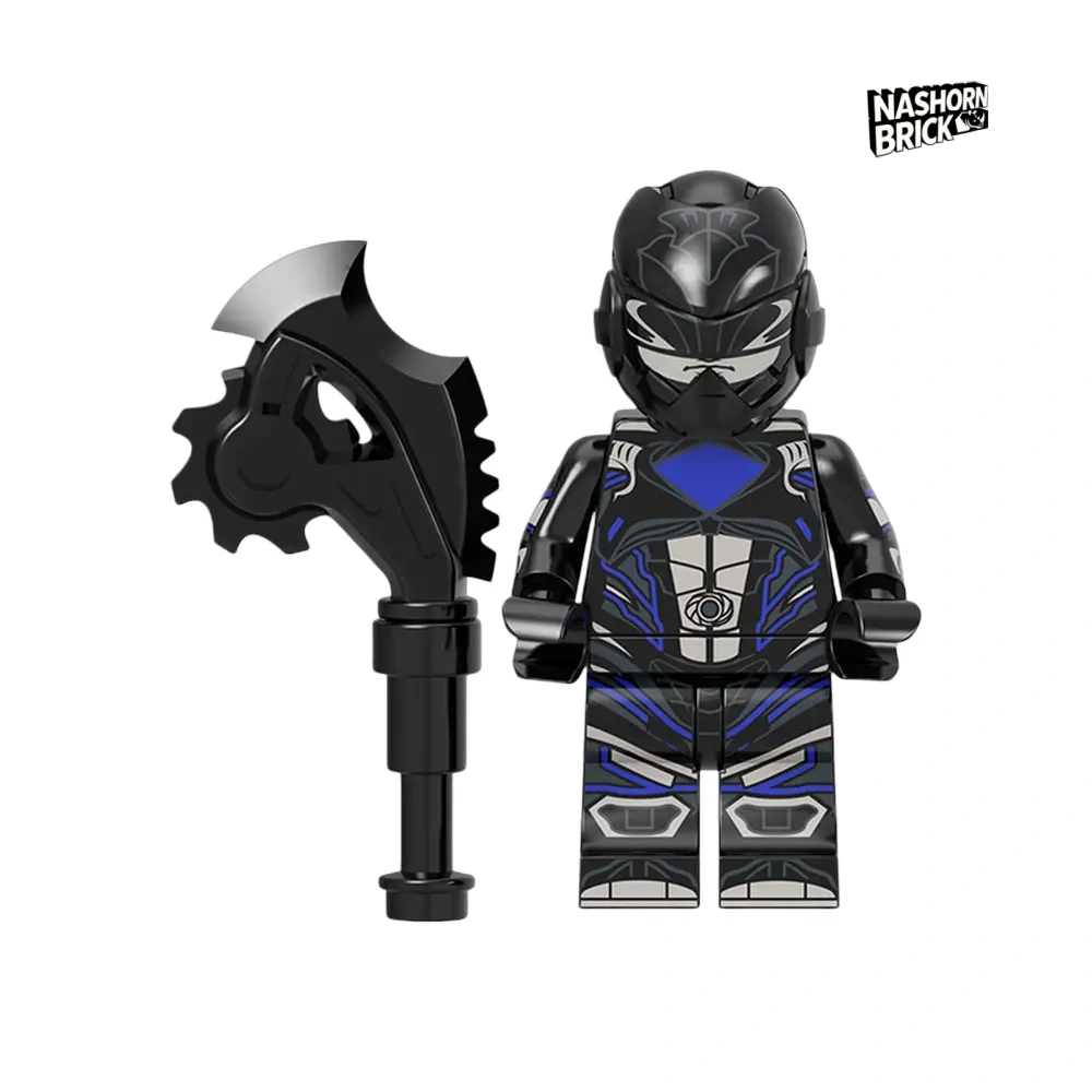 Black Ranger Minifigur - Super Sentai