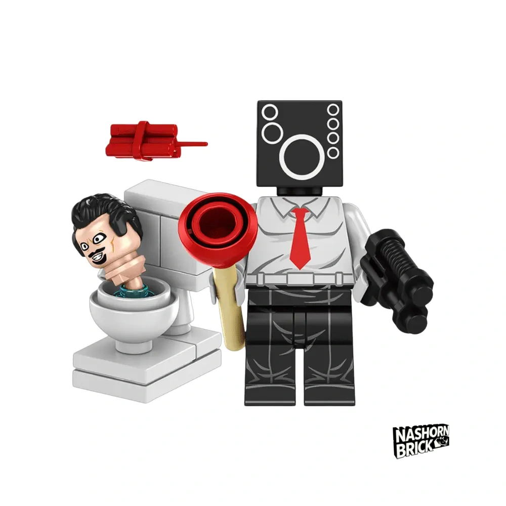 Speakerman Custom-Minifigur - Skibidi Battle
