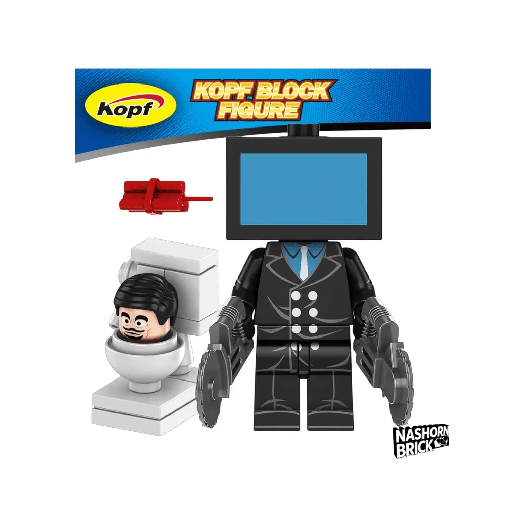 TV Man Neue Version Minifigur - Skibidi Battle
