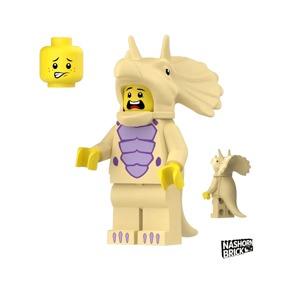 Triceratops Costume Fan Einzelne Minifigur