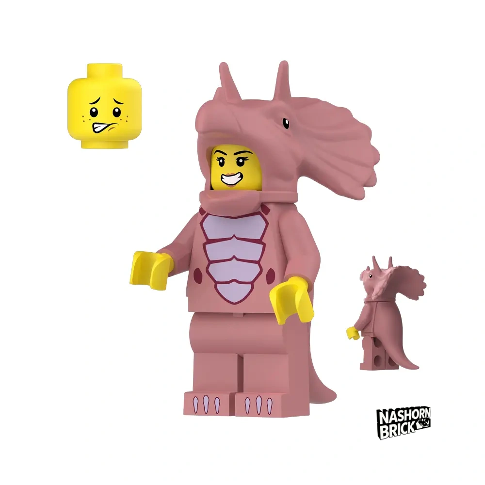 Triceratops Costume Fan Minifigur
