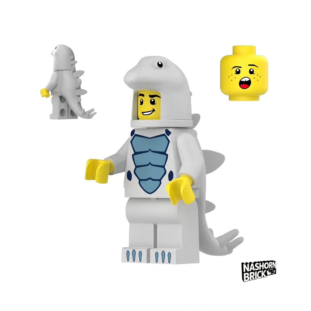 Stegosaurus Costumed Fan Einzelne Minifigur