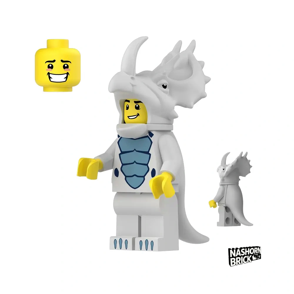 Big Triceratops Costume Fan Neue Minifigur