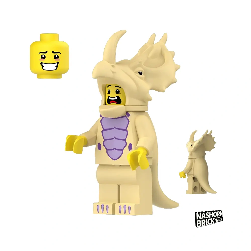 Big Triceratops Costume Fan Exklusive Minifigur