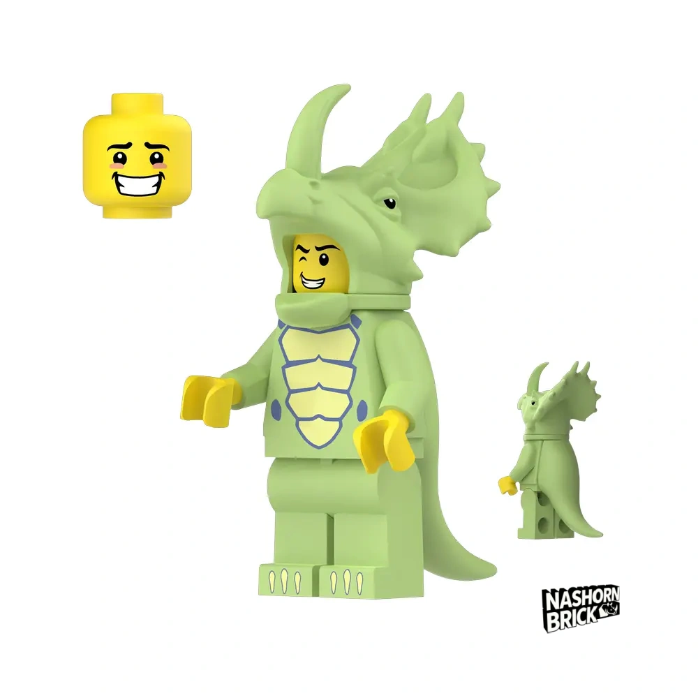 Big Triceratops Costume Fan Minifigur