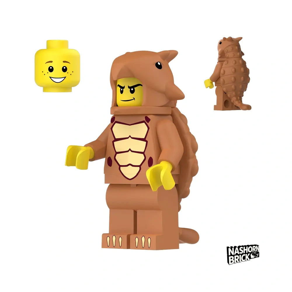Ankylosaurus Costume Fan Custom-Minifigur