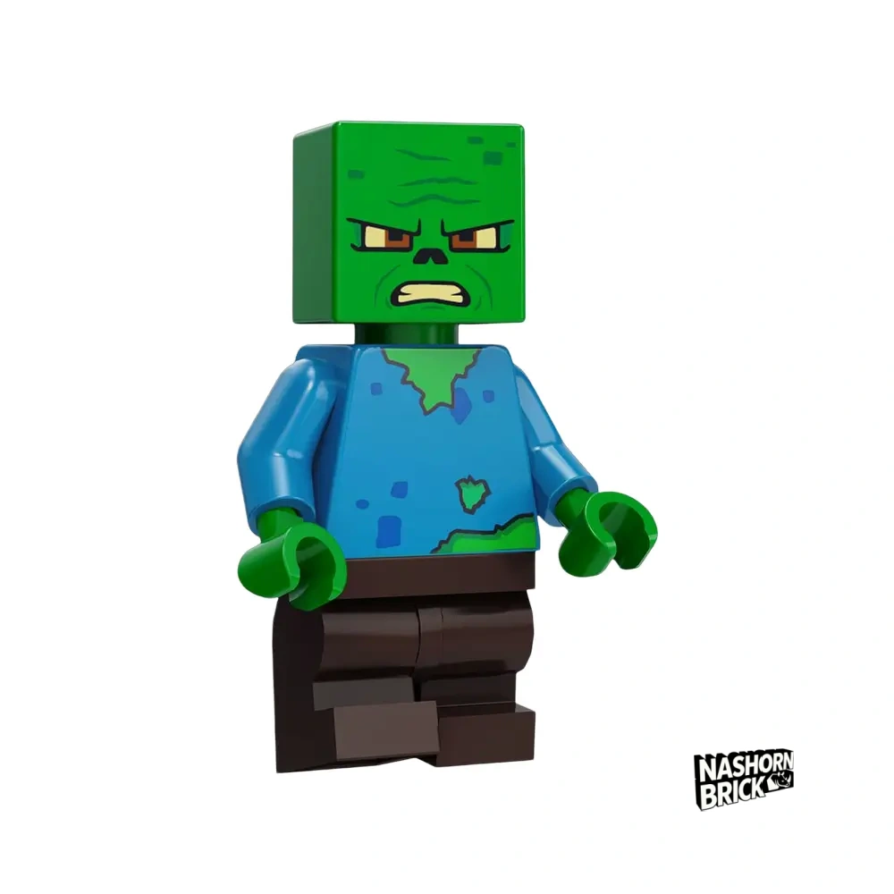 Baby Zombie Minifigur - Minecraft