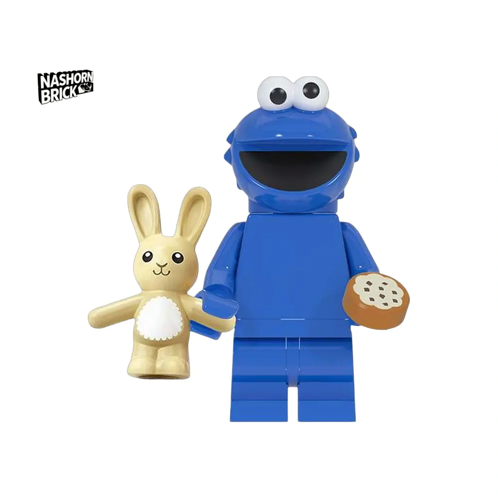 Cookie Monster Minifigur - Sesame Street