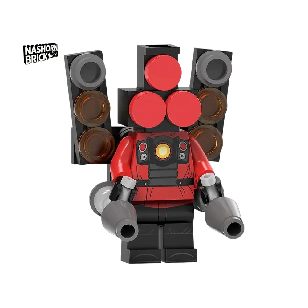 Upgraded Titan Speakerman Minifigur - Skibidi Battle