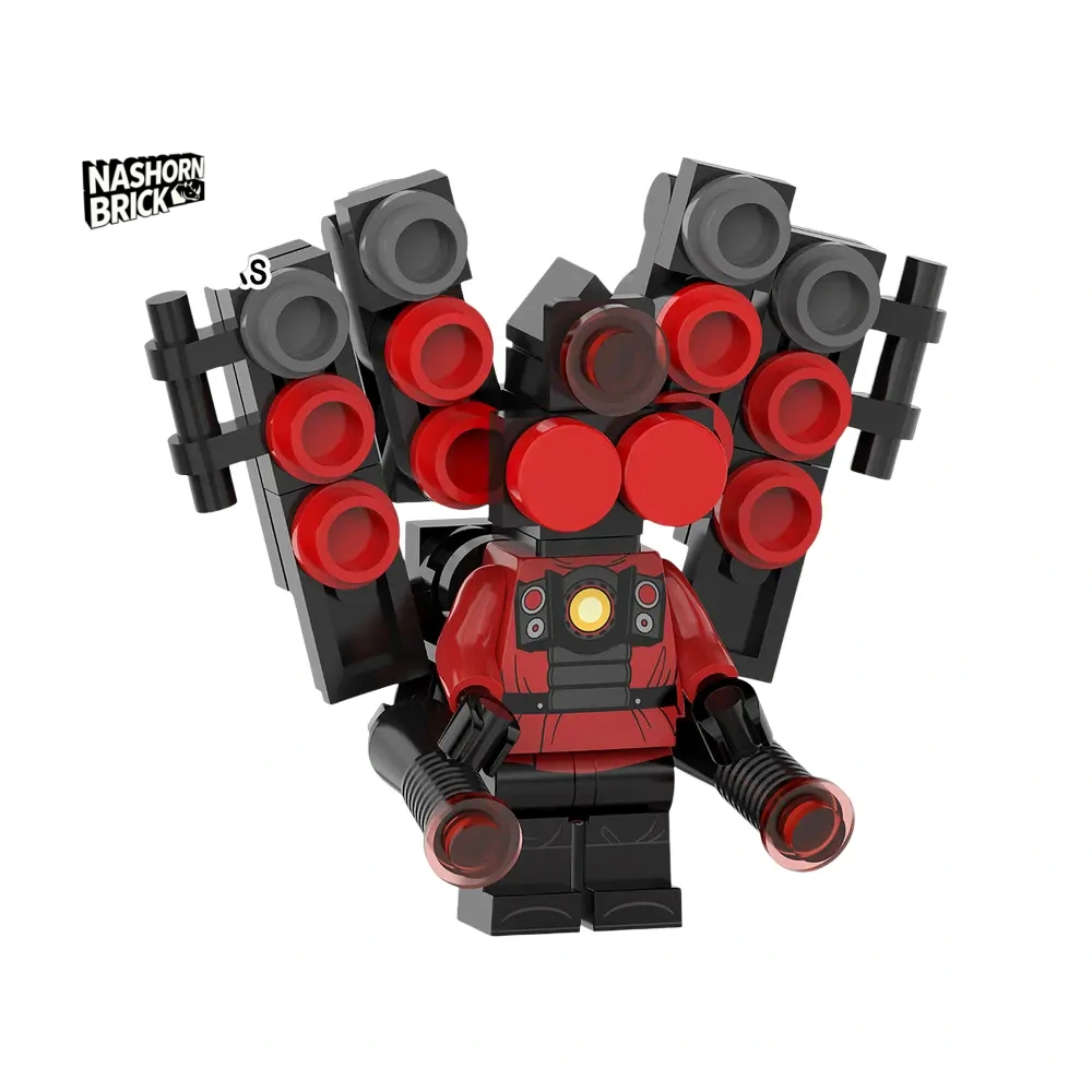 Upgraded Titan Speakerman Custom-Minifigur - Skibidi Battle