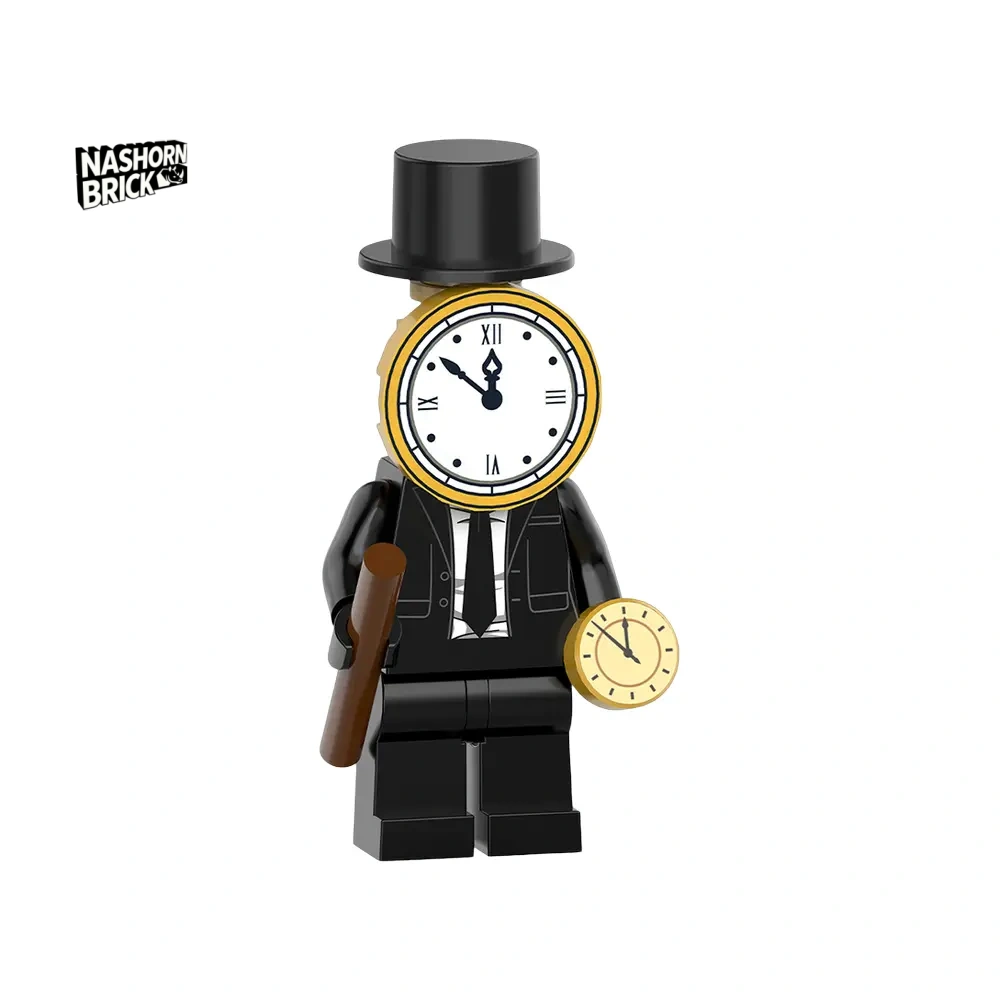 Clockman Kompatible Version Minifigur - Skibidi Battle