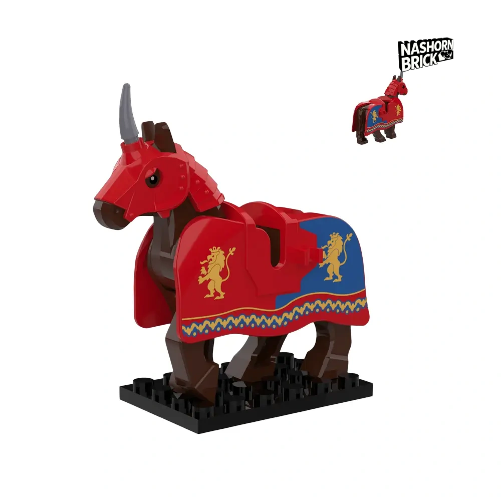 Medieval Lion Warrior War Horse Minifigur - Mount