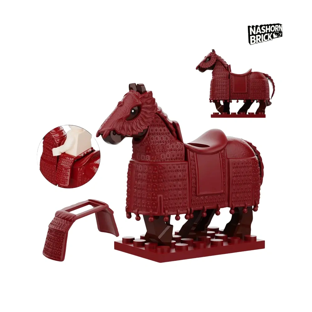 Medieval Tuefutu Aromed War Horse Minifigur #8 - Mount