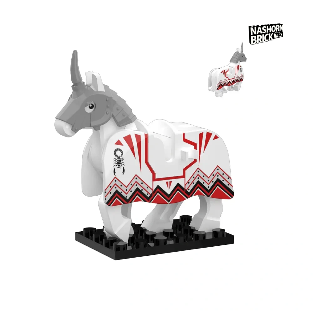 Medieval Scorplon War Horse Minifigur - Mount