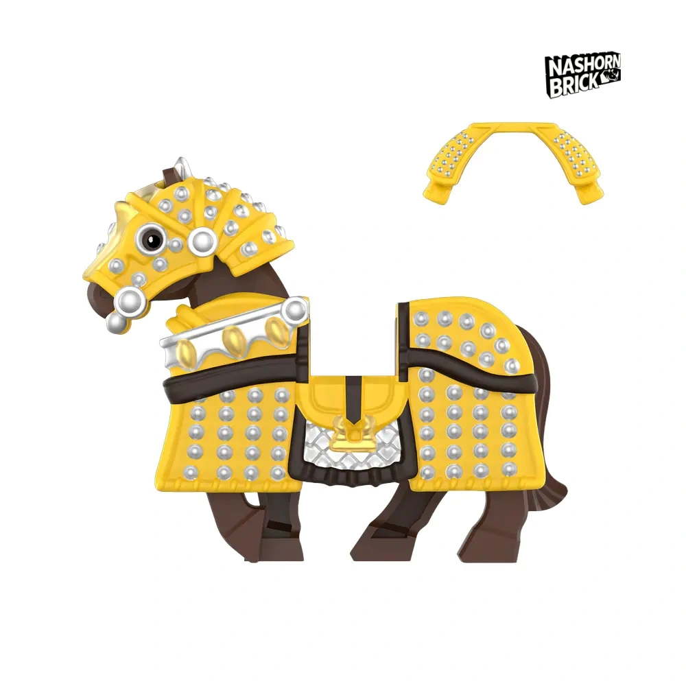 Plain Yellow Banner Horse For Minifigur - Mount