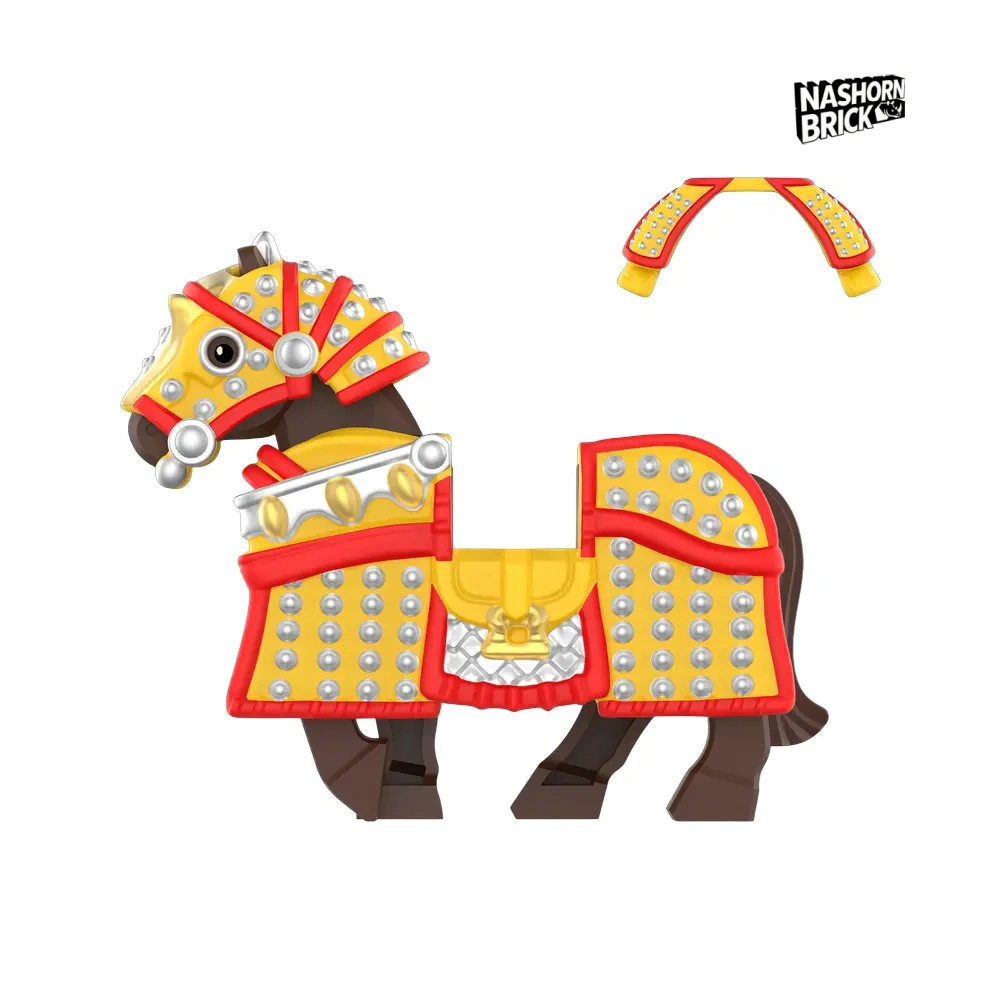 Bordered Yellow Banner Horse For Minifigur - Mount