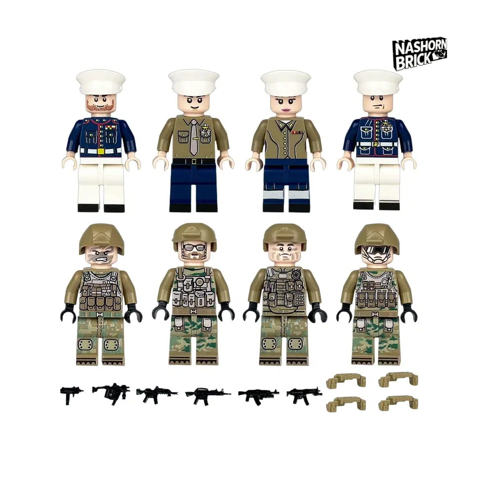 Army Marine Corps Soldier Minifigur