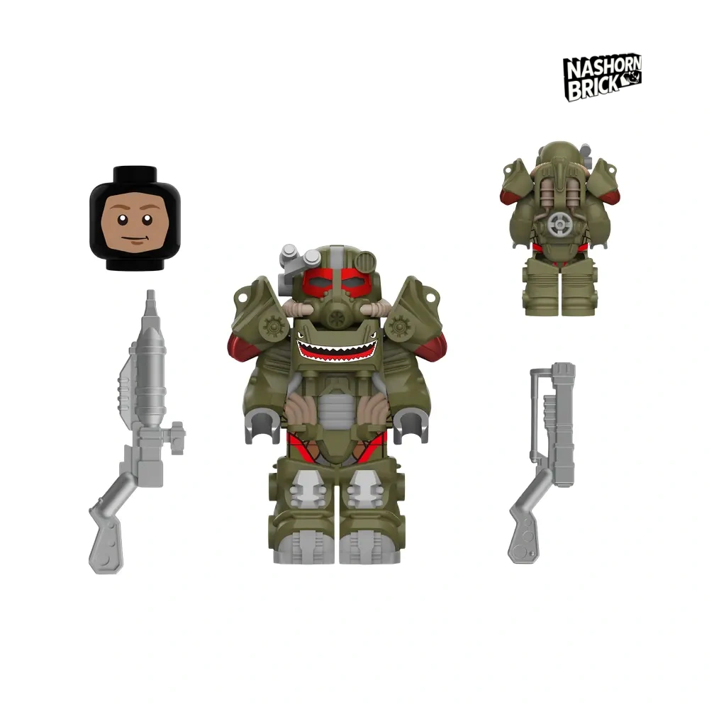T-60 Power Armor (Hot Rod Shark) Minifigur - Fallout