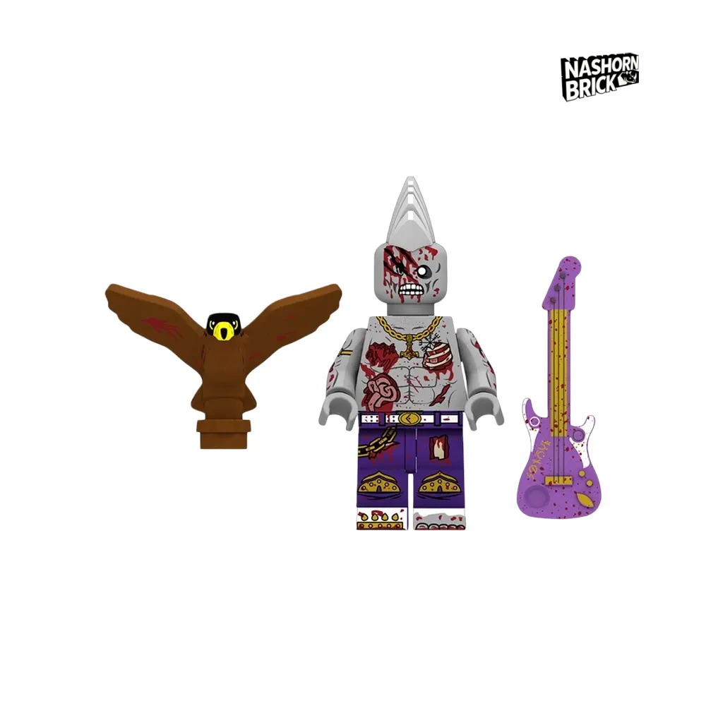 Rock Zombie Minifigur - Zombie