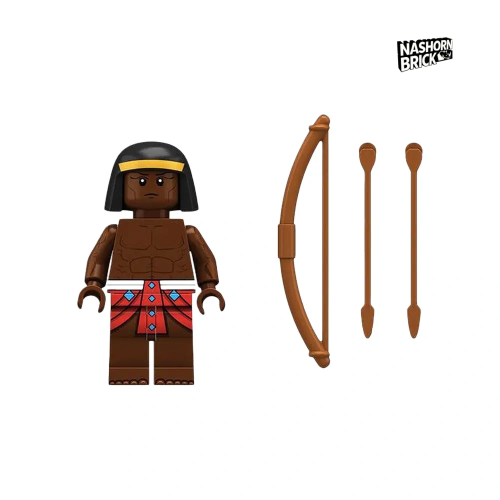 Medieval Egypt Nubian Archer Minifigur - Egypt