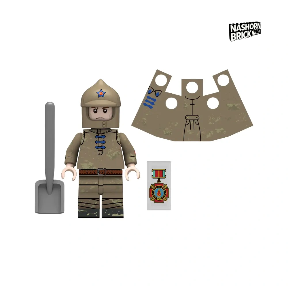 Road Construction Soldier Minifigur