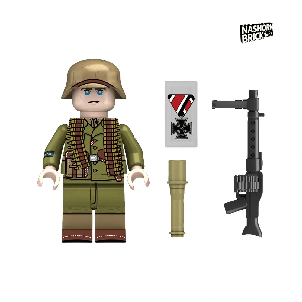 Afrika Korps MG34 Minifigur