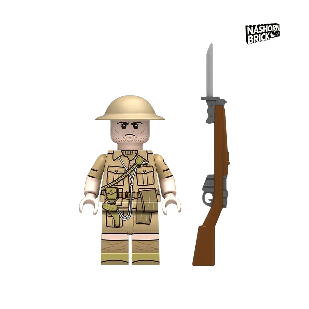 British Machine Gunner Minifigur