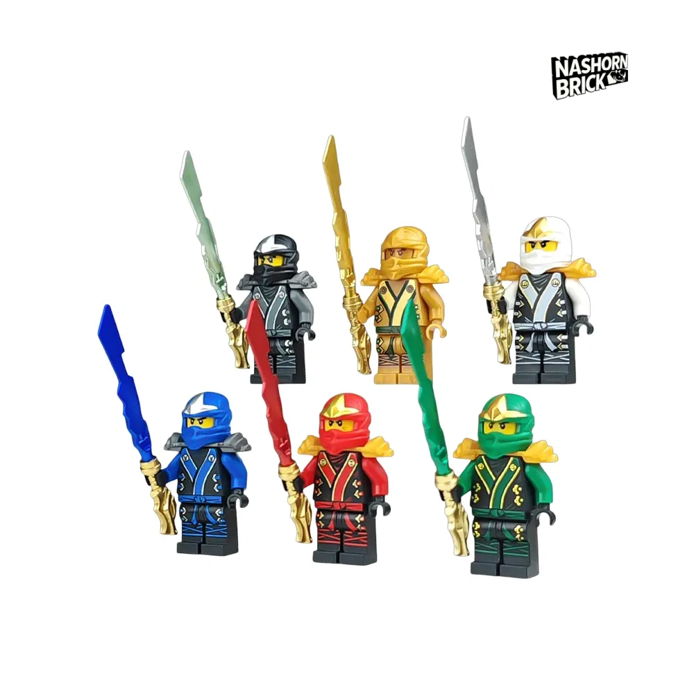 Ninjago Ninja of Spinjitzu 6Pcs Minifigur - Ninjago Minifigurn-Set