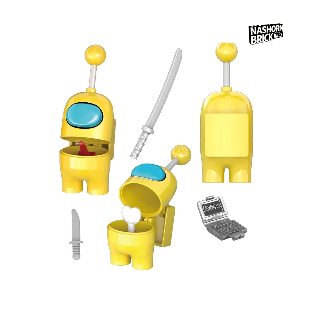 Yellow Character Minifigur - Among Us