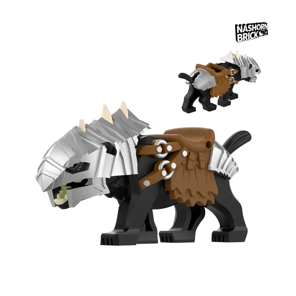 Lord of the Rings Black Wargs Armor Upgrade Minifigur