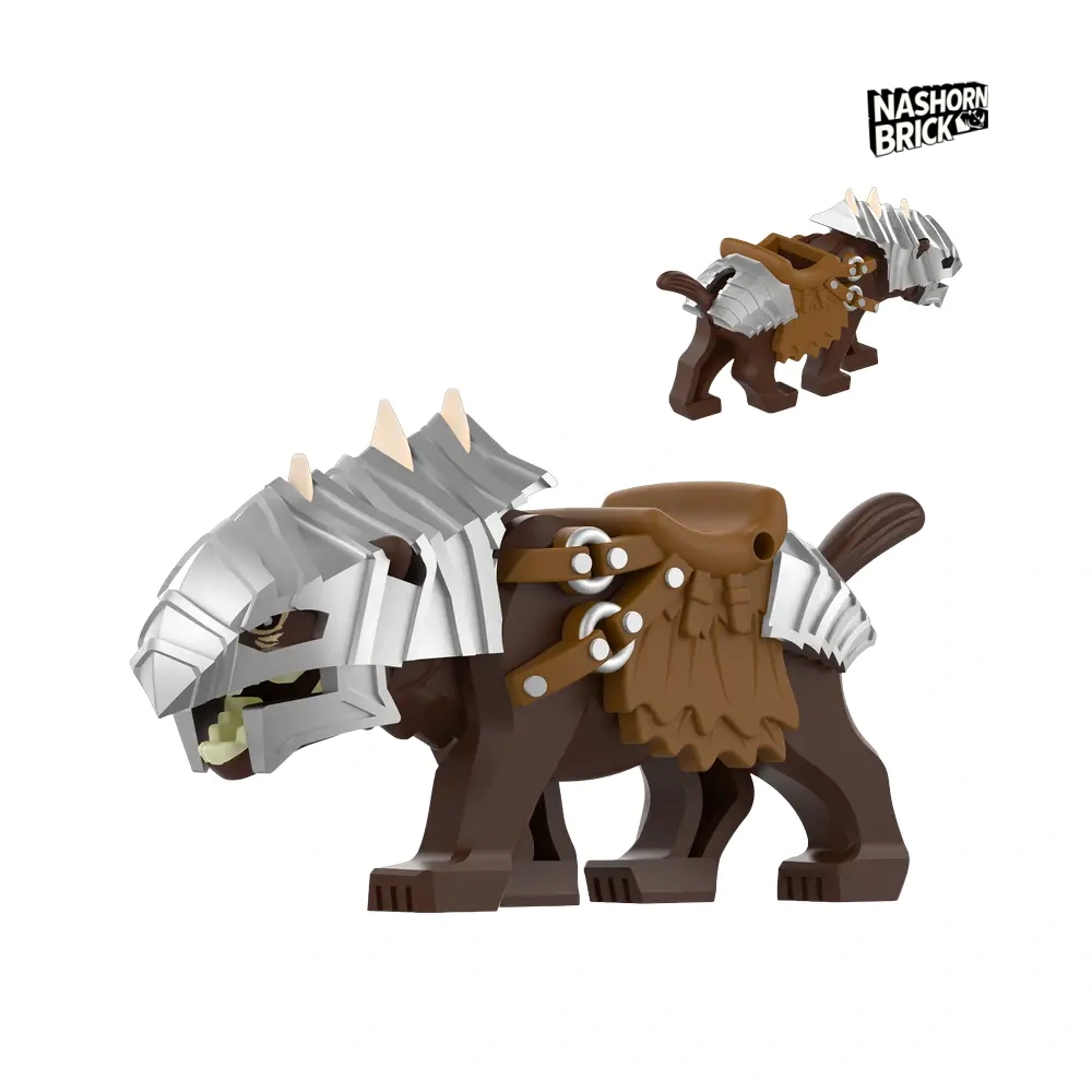 Lord of the Rings Brown Wargs Armor Upgrade Minifigur