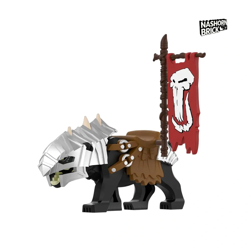 Lord of the Rings Black Wargs Armor Flag Minifigur