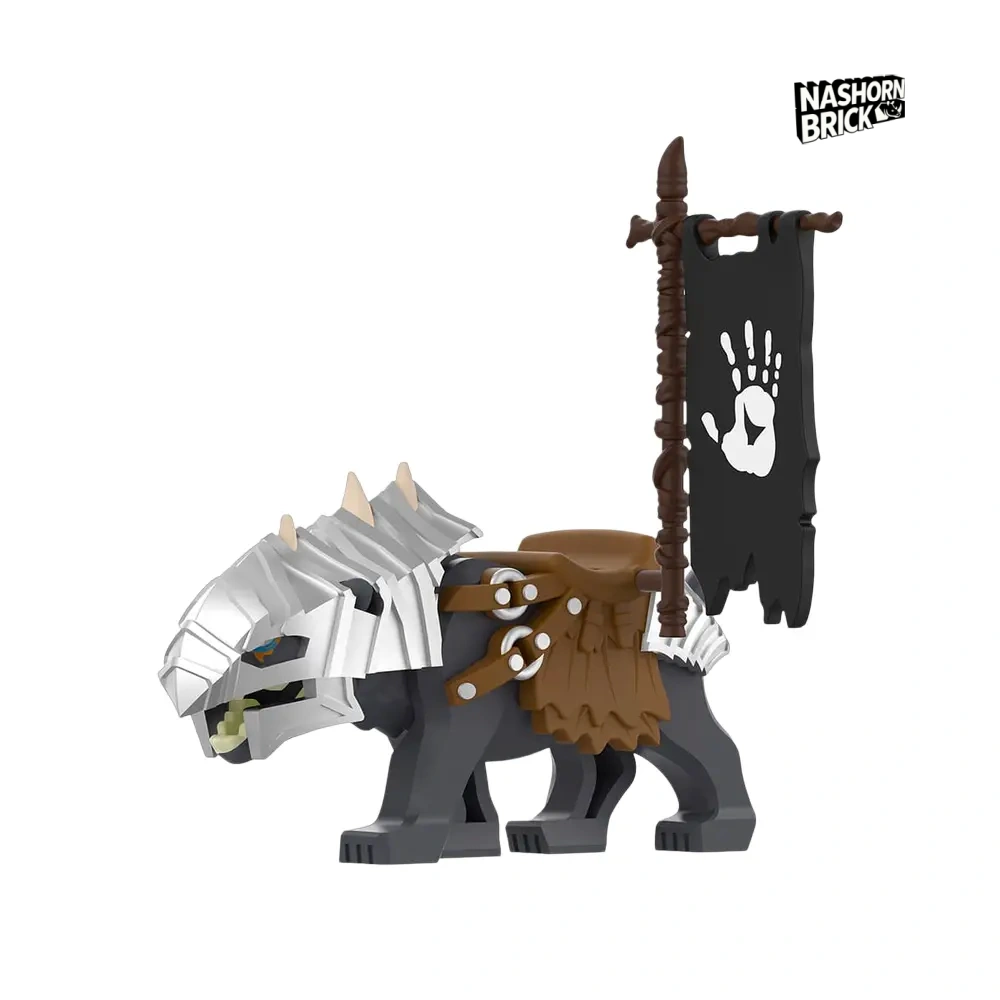 Lord of the Rings Grey Wargs Armor Flag Minifigur
