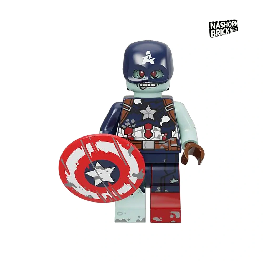 Zombie Captain America Minifigur