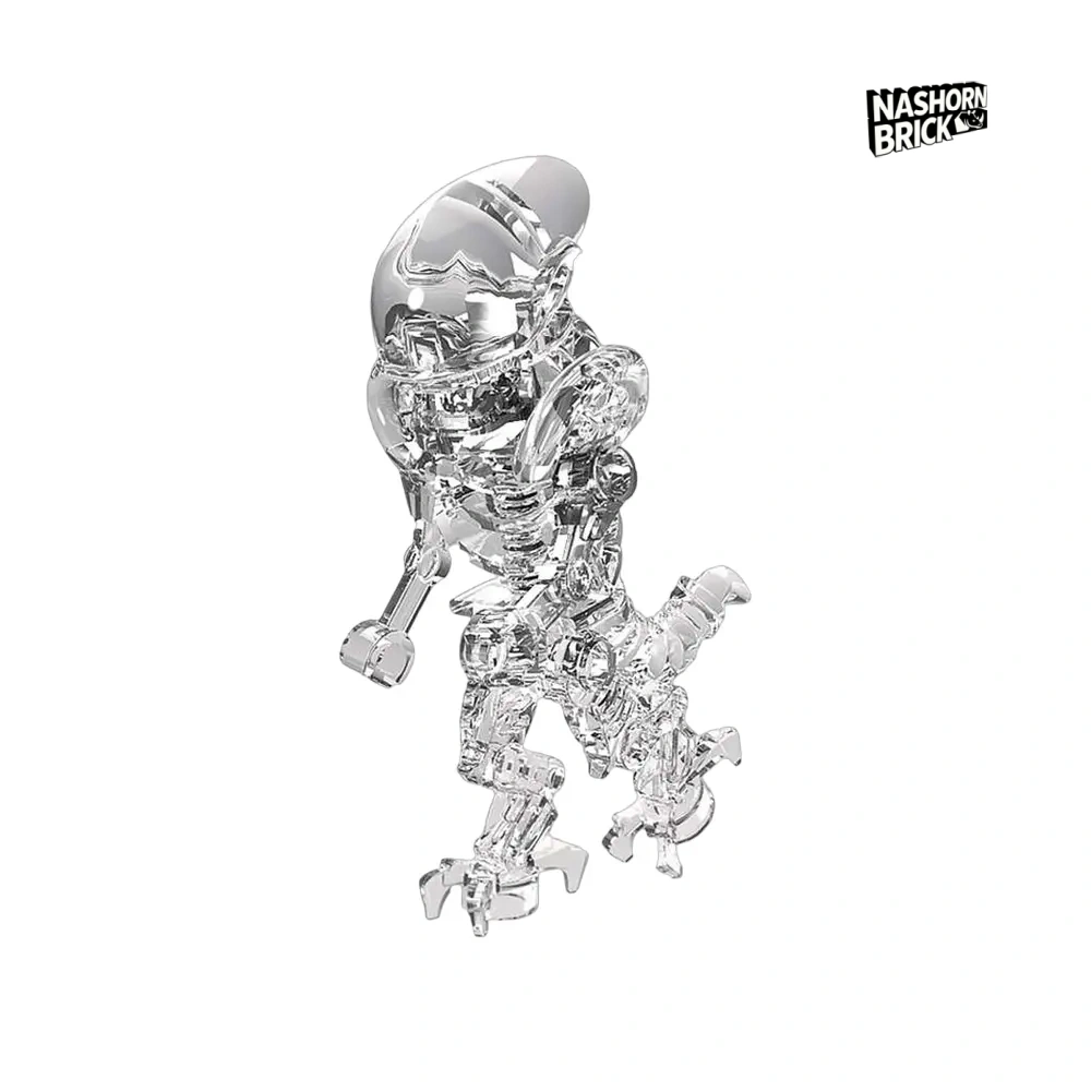Transparent Xenomorph Skull Minifigur - Aliens