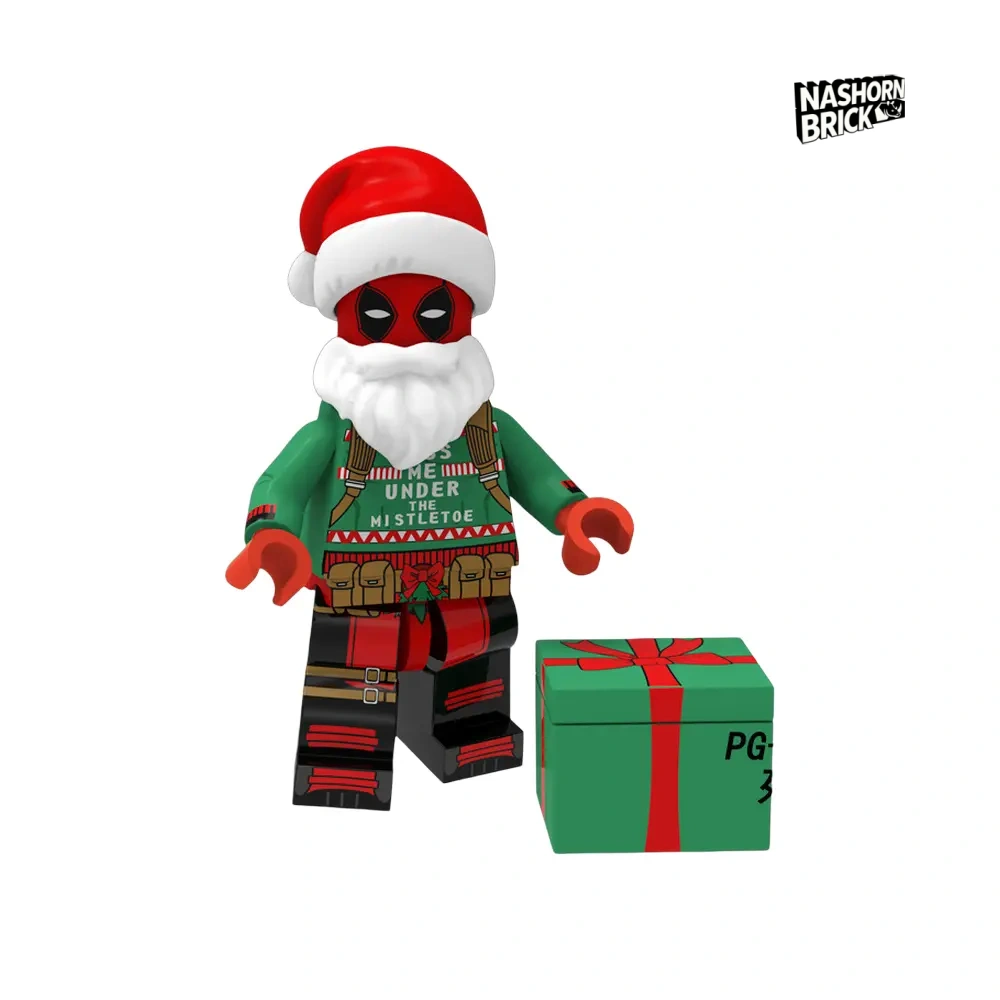 Santa Deadpool Minifigur