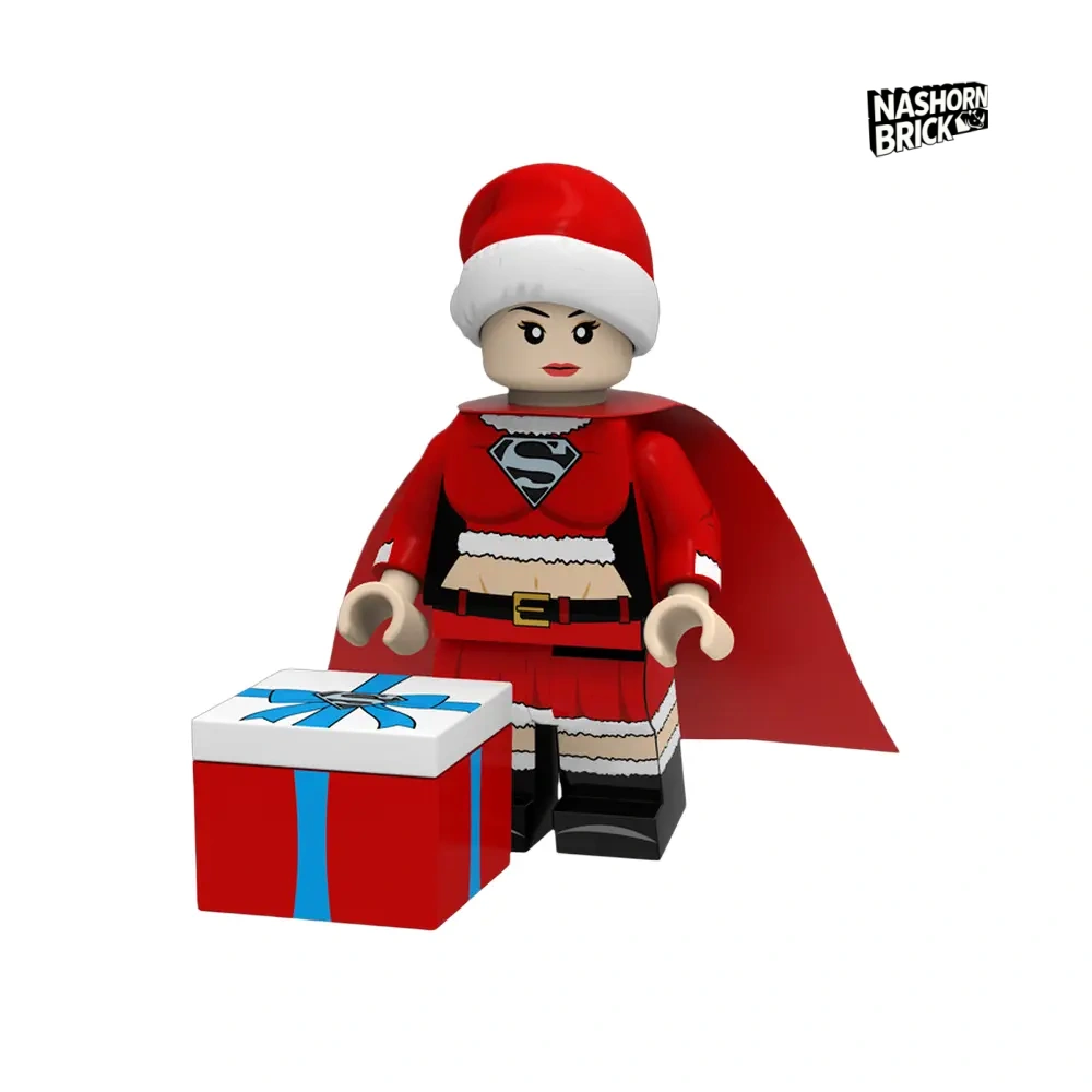Santa Supergirl Minifigur