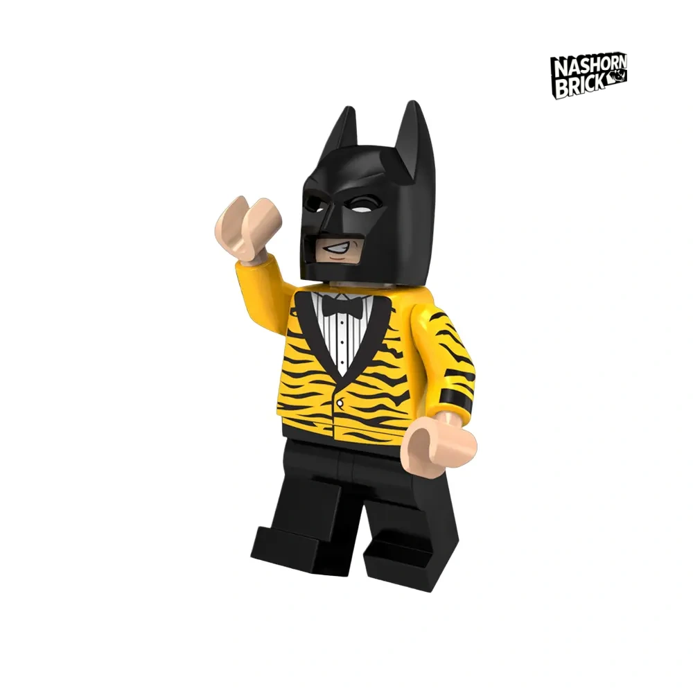 Tiger Stripe Tuxedo Batman Minifigur
