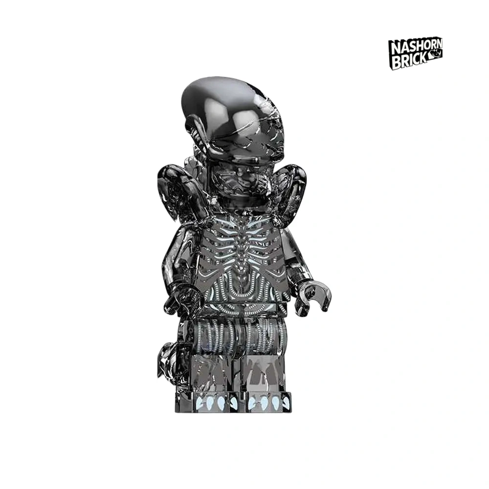 Transparent Black Xenomorph Minifigur - Aliens