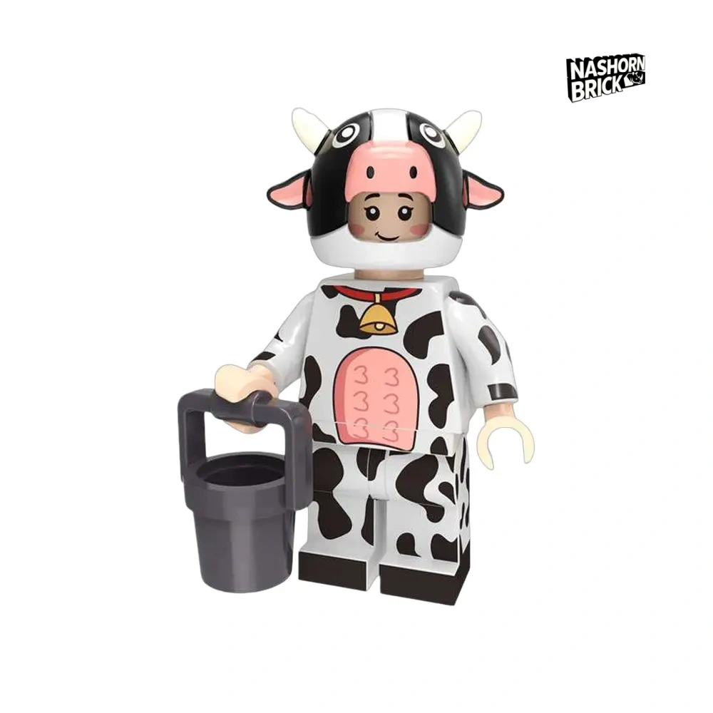 Minifigur Cow Mascot Minifigur