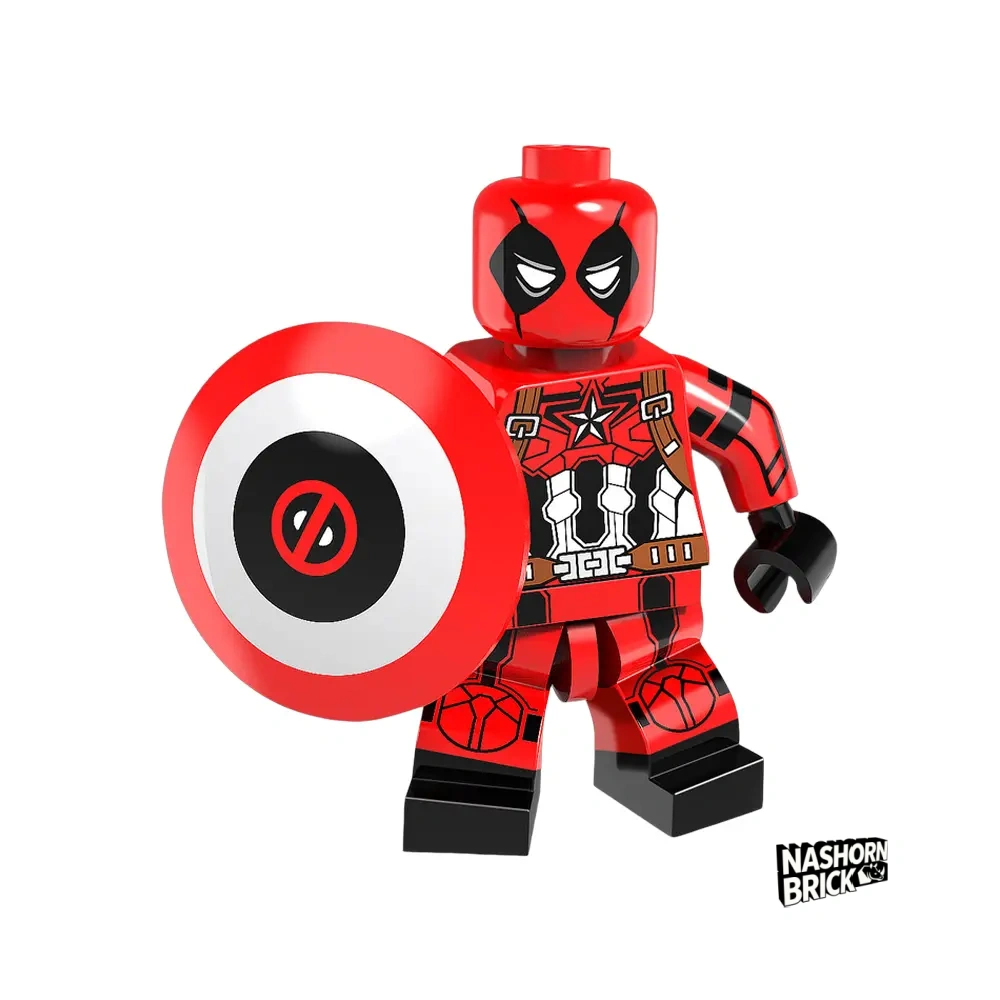Deadpool Captain America Minifigur