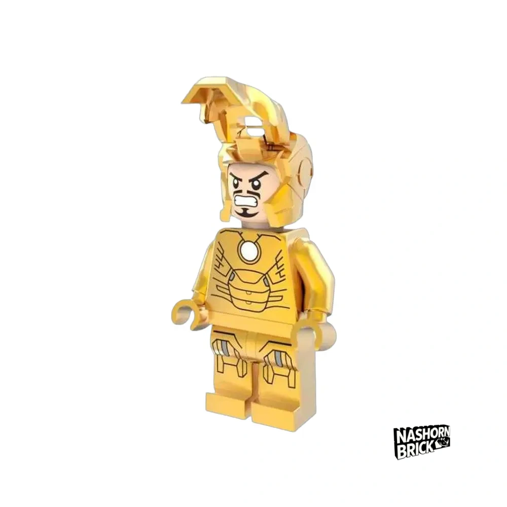 Iron Man Mk 21 Midas Chrome Minifigur