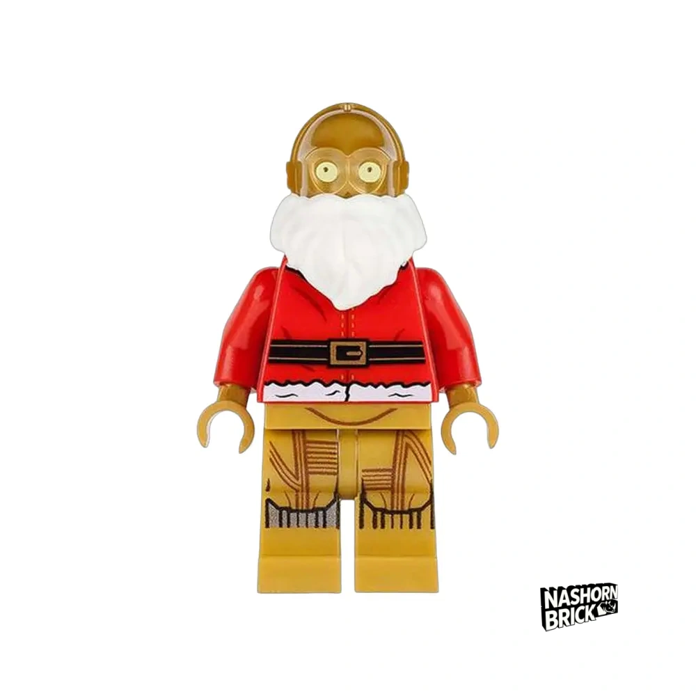 Santa C-3PO Minifigur Star Wars