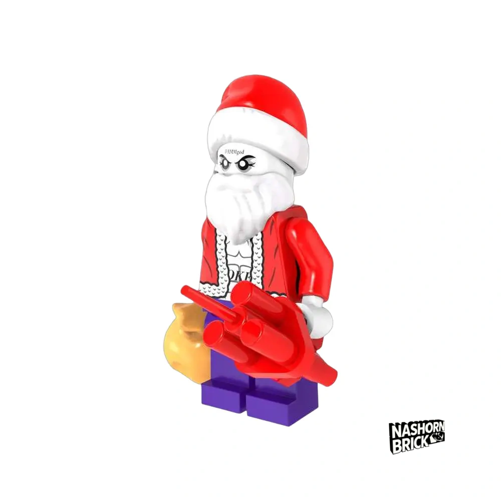 The Joker Santa Minifigur DCU