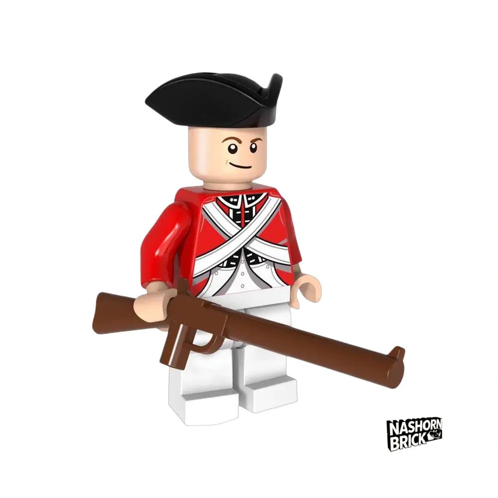 Medieval Red Uniform British Soldier Custom-Minifigur - Soldier