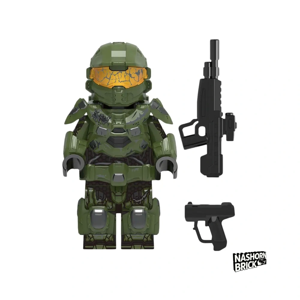 Game Halo Master Chief (Battledamaged) Minifigur - Halo