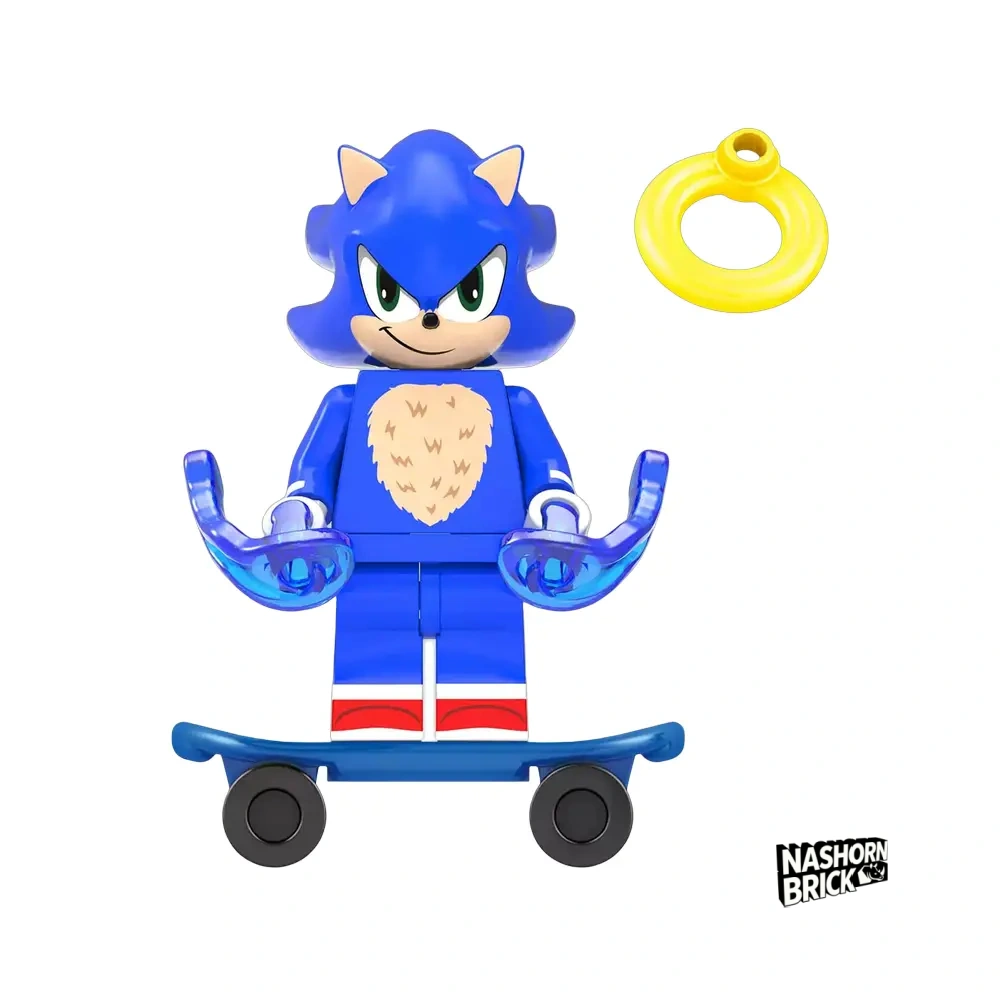 Sonic Custom-Minifigur - Sonic the Hedgehog
