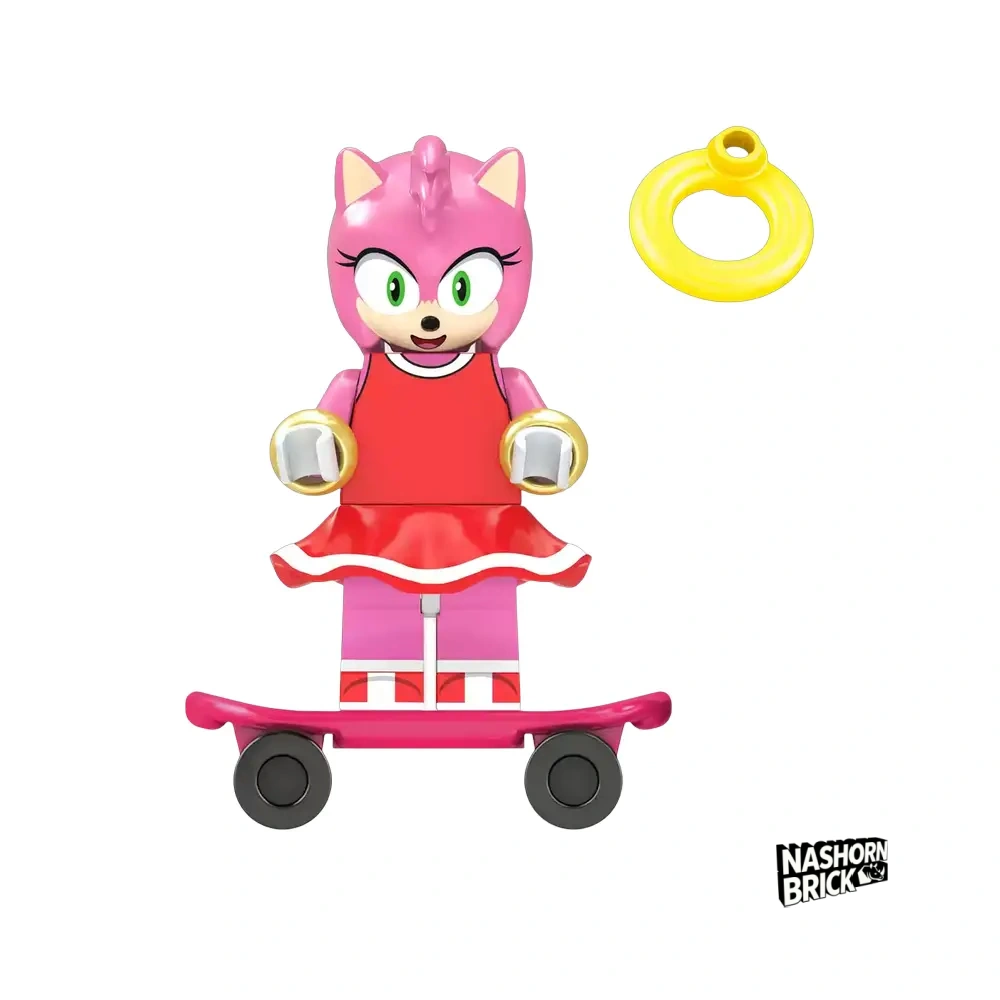 Amy Rose Custom-Minifigur - Sonic the Hedgehog