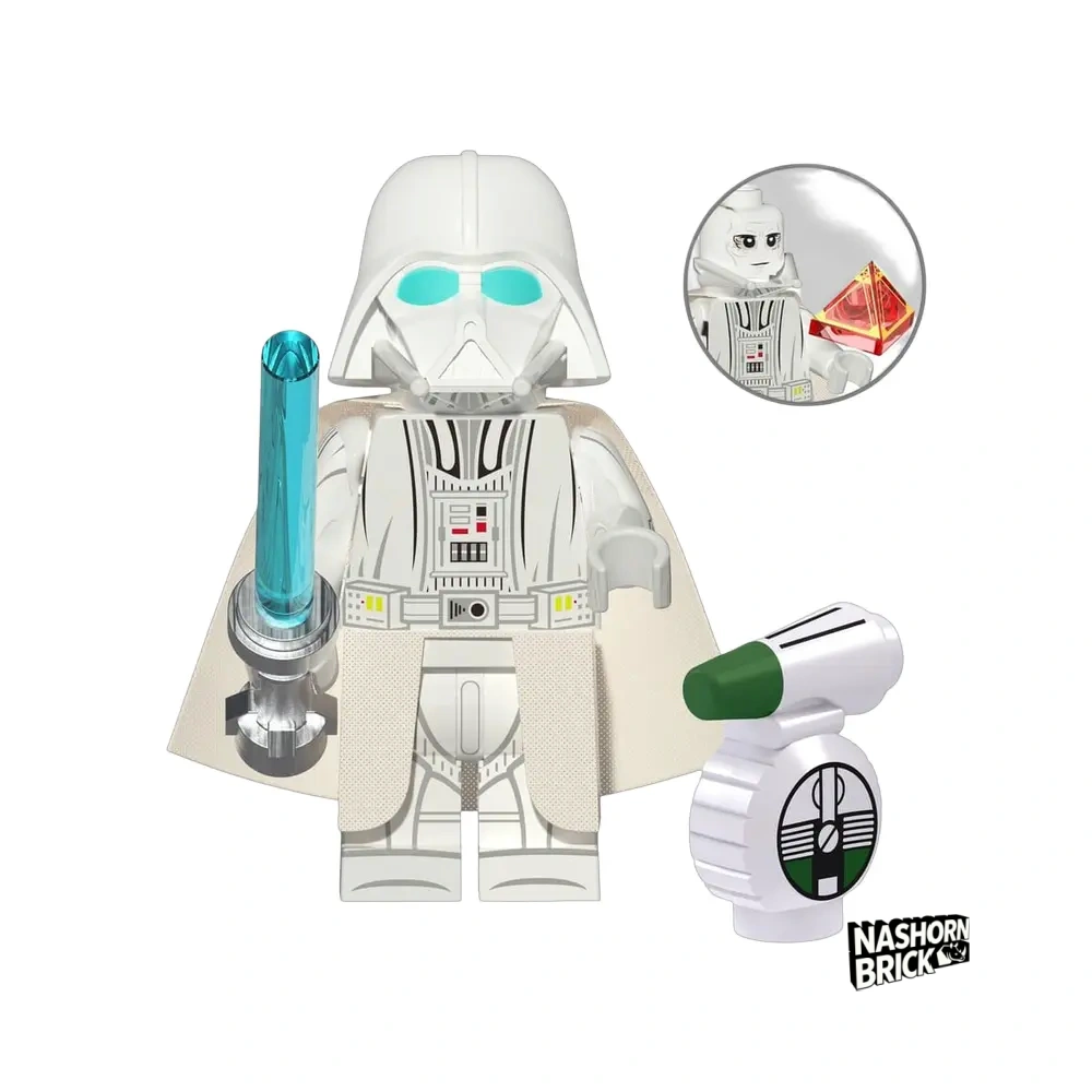 White Darth Vader Minifigur Star Wars